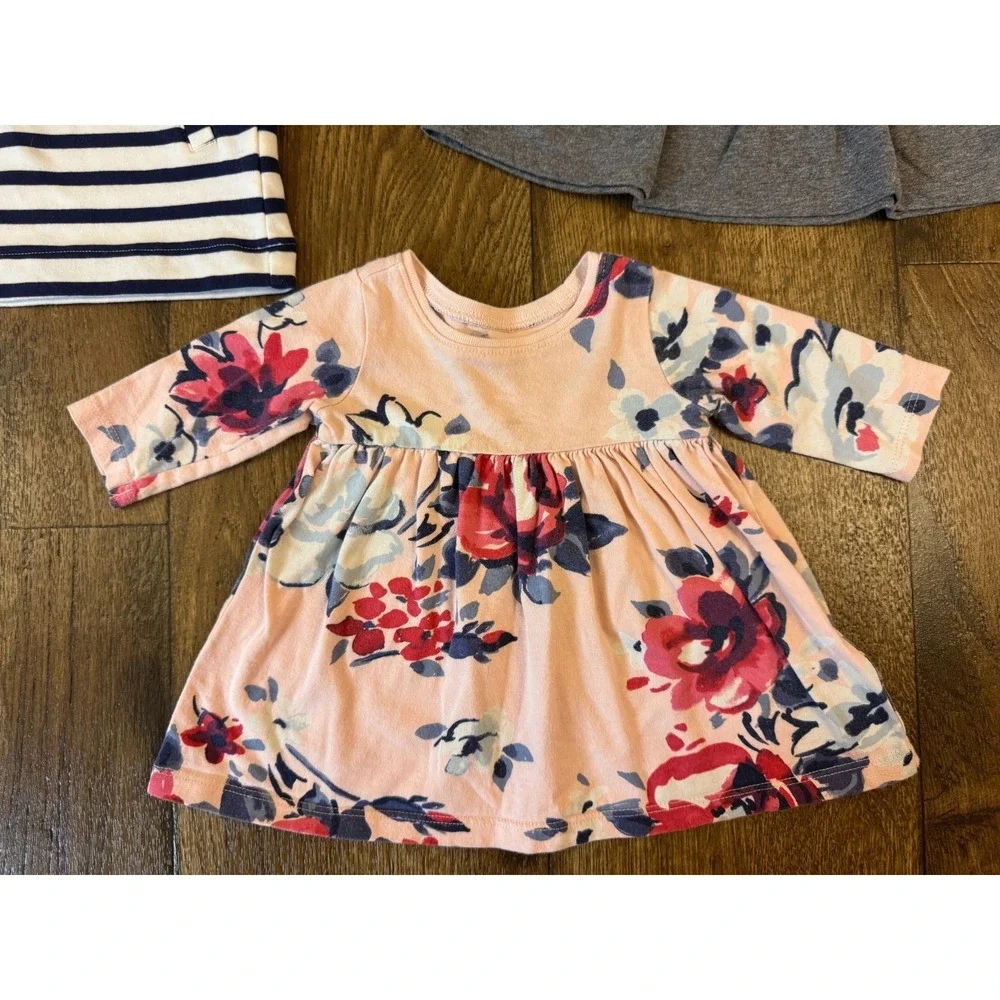 Old Navy Baby Girl Fall Dresses 0/3 Months Long‎ Sleeved Lot Outfits Bundle
